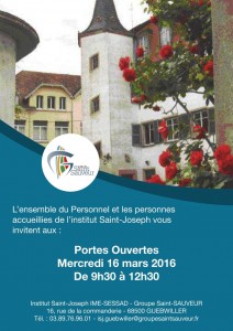 Dans un cadre agréable, l'IME Saint-Joseph de Guebwiller accueille des enfants et jeunes adultes présentant un retard mental léger à moyen et souhaite faire découvrir le cadre de vie et d'apprentissage des élèves lors des ses portes ouvertes.